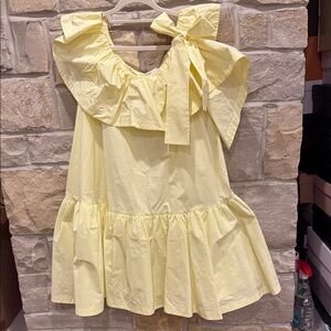 3.1 Phillip Lim Light Yellow Ruffle Dress